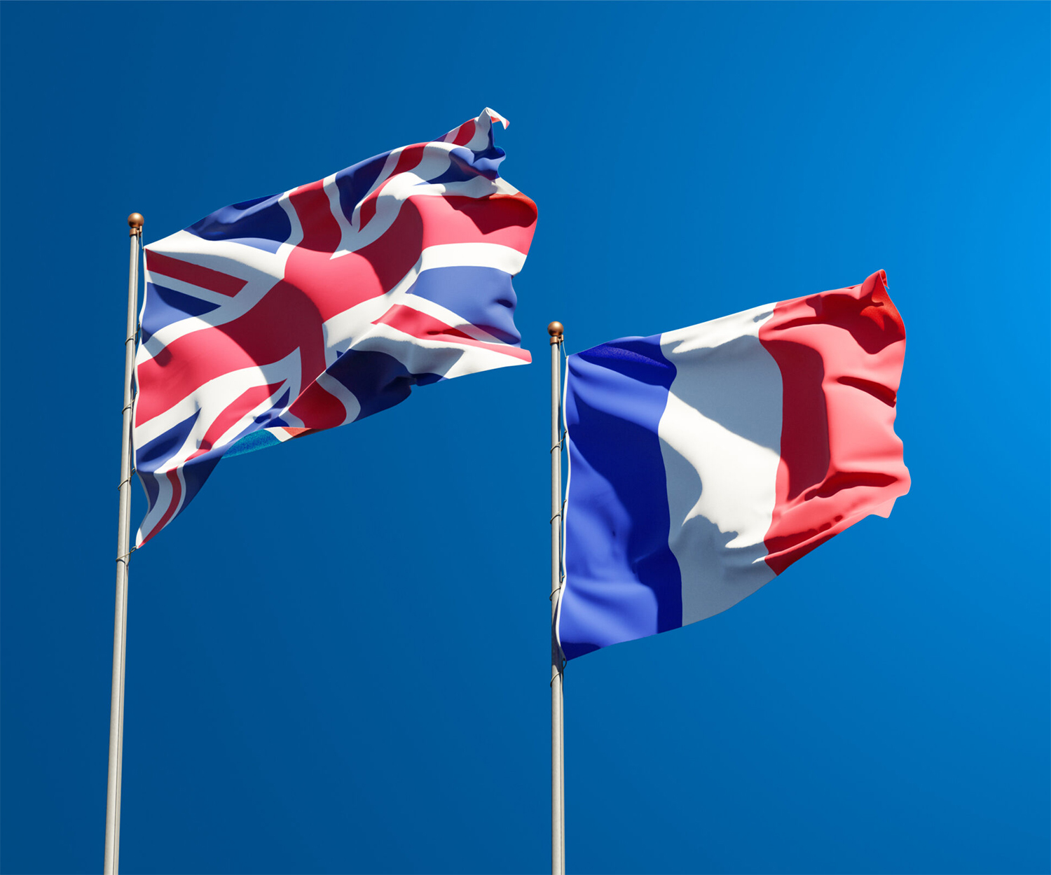UK-France Customs Sign at Airport